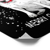 Bull Terrier Dog Tree Christmas Sweater Xmas Dogs Poster (Ecke)