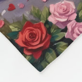 Bull Terrier Dog Valentine's Day Fleecedecke (Ecke)