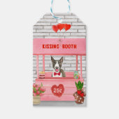 Bull Terrier Dog Valentine's Day Kissing Booth Geschenkanhänger (Vorderseite)