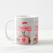 Bull Terrier Dog Valentine's Day Kissing Booth Kaffeetasse (Links)