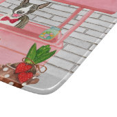 Bull Terrier Dog Valentine's Day Kissing Booth Schneidebrett (Ecke)