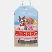 Bull Terrier Dog Valentine's Day Lkw Herz Geschenkanhänger (Vorderseite)