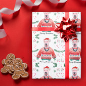 Bull Terrier Dog Weekend Weihnachts-Sweater Festiv Geschenkpapier