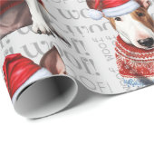 Bull Terrier Dog Weihnachten für Hundefreunde Geschenkpapier (Rolleneckpunkt)