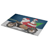 Bull Terrier Dog Weihnachtsmann Schneidebrett (Ecke)