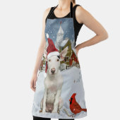 Bull Terrier Dog Winter Wunderland Weihnachtsfreud Schürze (InSitu)