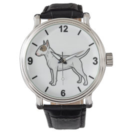 Bull Terrier Dog Wrist Watch Bold Pet Style Armbanduhr
