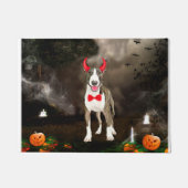Bull Terrier Dog zu Halloween Fußmatte (Vorderseite)