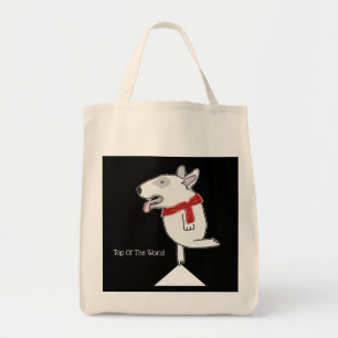 Bull Terrier Doodle Top der Welt Tragetasche
