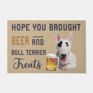 Bull Terrier Doormat, Bull Terrier Liebe Begrüßung Fußmatte