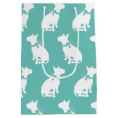 Bull Terrier Doppy Mittlere Geschenktüte (Rückseite)