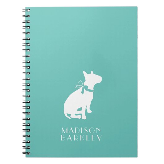 Bull Terrier Doppy Notizblock (Vorderseite)