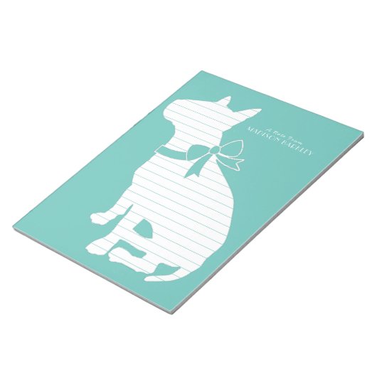 Bull Terrier Doppy Notizblock (angewinkelt)