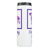 Bull Terrier English Dog Niedliche Silhouette PPY& Thermosbecher (Rückseite)