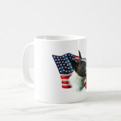 Bull Terrier Flag Kaffeetasse (Vorderseite Links)