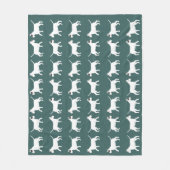 Bull Terrier Fleece Blanket (Vorderseite)