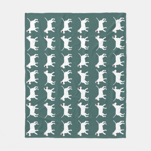 Bull Terrier Fleece Blanket (Vorderseite)