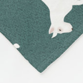 Bull Terrier Fleece Blanket (Ecke)