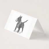 Bull Terrier Folded Card (Vorderseite)