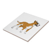 Bull Terrier — gefärbt Fliese (Seite)