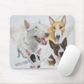 Bull Terrier Ghost Mousepad (Mit Mouse)