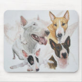 Bull Terrier Ghost Mousepad (Vorne)