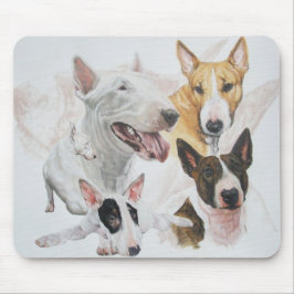Bull Terrier Ghost Mousepad