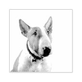 Bull Terrier Gummistempel (Prägung)