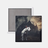 Bull Terrier Halloween Beängstigend Magnet (Vorderseite/Rückseite)