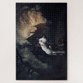 Bull Terrier Halloween Beängstigend Puzzle (Vertikal)