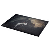 Bull Terrier Halloween Beängstigend Schneidebrett (Ecke)