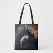 Bull Terrier Halloween Beängstigend Tasche (Vorderseite)