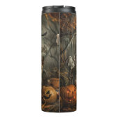 Bull Terrier Halloween Night Doggy Delight Thermosbecher (Rückseite)