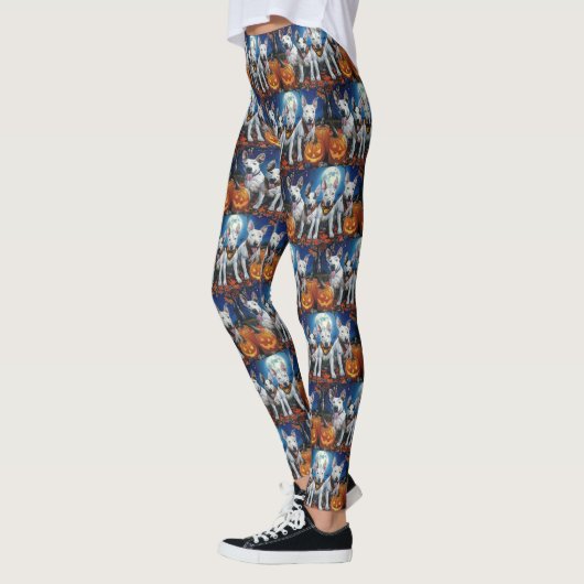 Bull Terrier Halloween Spooky Leggings (Links)