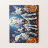 Bull Terrier Halloween Spooky Puzzle (Vertikal)