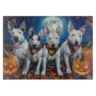 Bull Terrier Halloween Spooky Schneidebrett