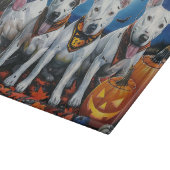 Bull Terrier Halloween Spooky Schneidebrett (Ecke)