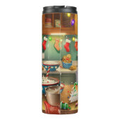 Bull Terrier Holiday Baking: Festliche Weihnachten Thermosbecher (Rückseite)