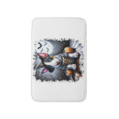 Bull Terrier Hund Halloween Badematte (Vorderseite Vertikal)
