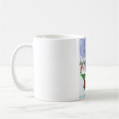 Bull Terrier Hund in Christmas Delivery LKW Schnee Kaffeetasse (Links)