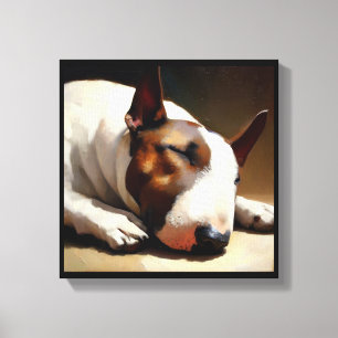 Bull Terrier Hund  Leinwanddruck