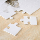 Bull Terrier Hund mit Herzchen Valentinstag Puzzle (Seite)