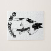 Bull-Terrier-Hund Puzzle (Horizontal)