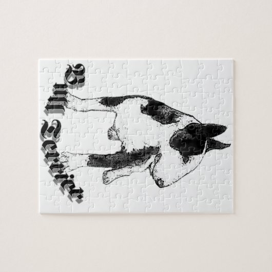 Bull-Terrier-Hund Puzzle (Horizontal)