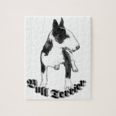 Bull-Terrier-Hund Puzzle (Vertikal)
