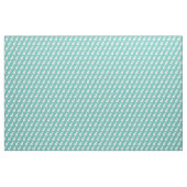 Bull Terrier Hund Silhouette Aquamarin Stoff (Yard (91,4 cm))