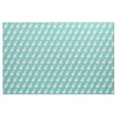Bull Terrier Hund Silhouette Aquamarin Stoff (Fat Quarter (45,7 x 55,9 cm))