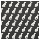 Bull Terrier Hund Silhouette Stoff (Muster)
