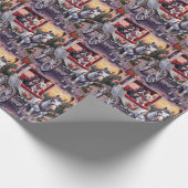 Bull Terrier Hund Valentinstag Geschenkpapier (Ecke)