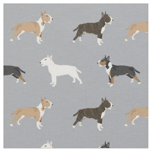 Bull Terrier Hunde Hunde graue Hunde Stoff